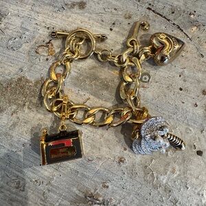 Juicy Couture Charm‎ Bracelet Love Letter Mailbox & Palm Tree & Teddy Bear